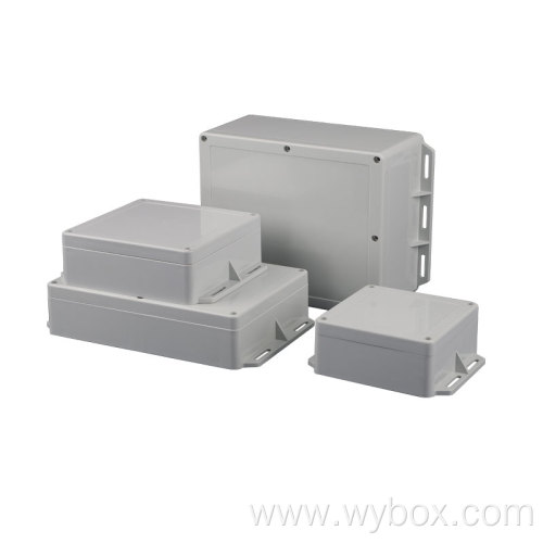 76 Sizes wall mount abs enclosure weatherproof IP65 pc abs plastic electrical box electric polyester custom flanged housing